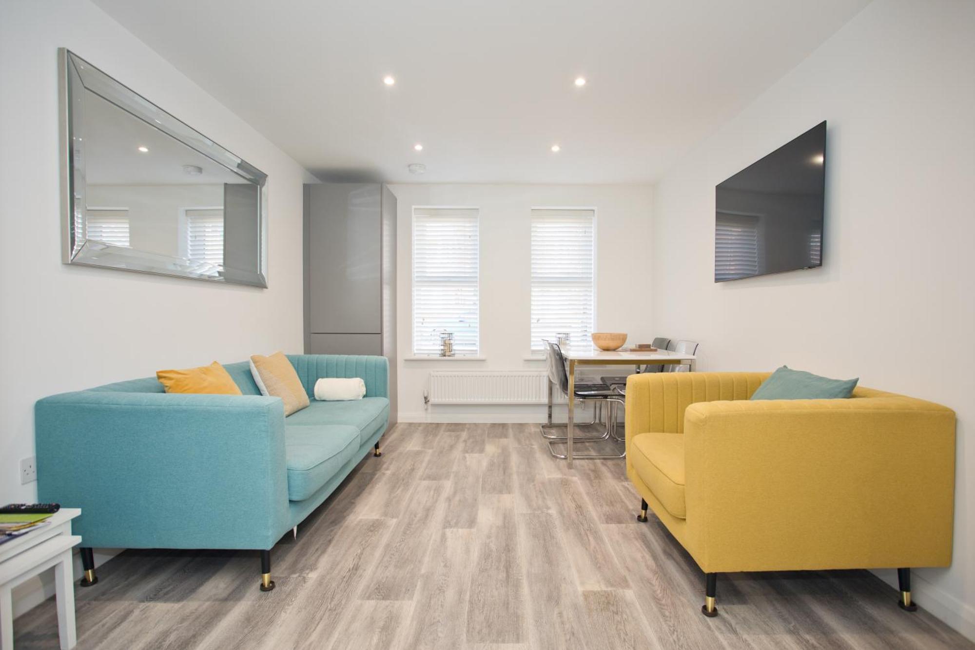 Sea Air - 2 Bedrooms - Parking - Mins To Beach Борнмут Экстерьер фото